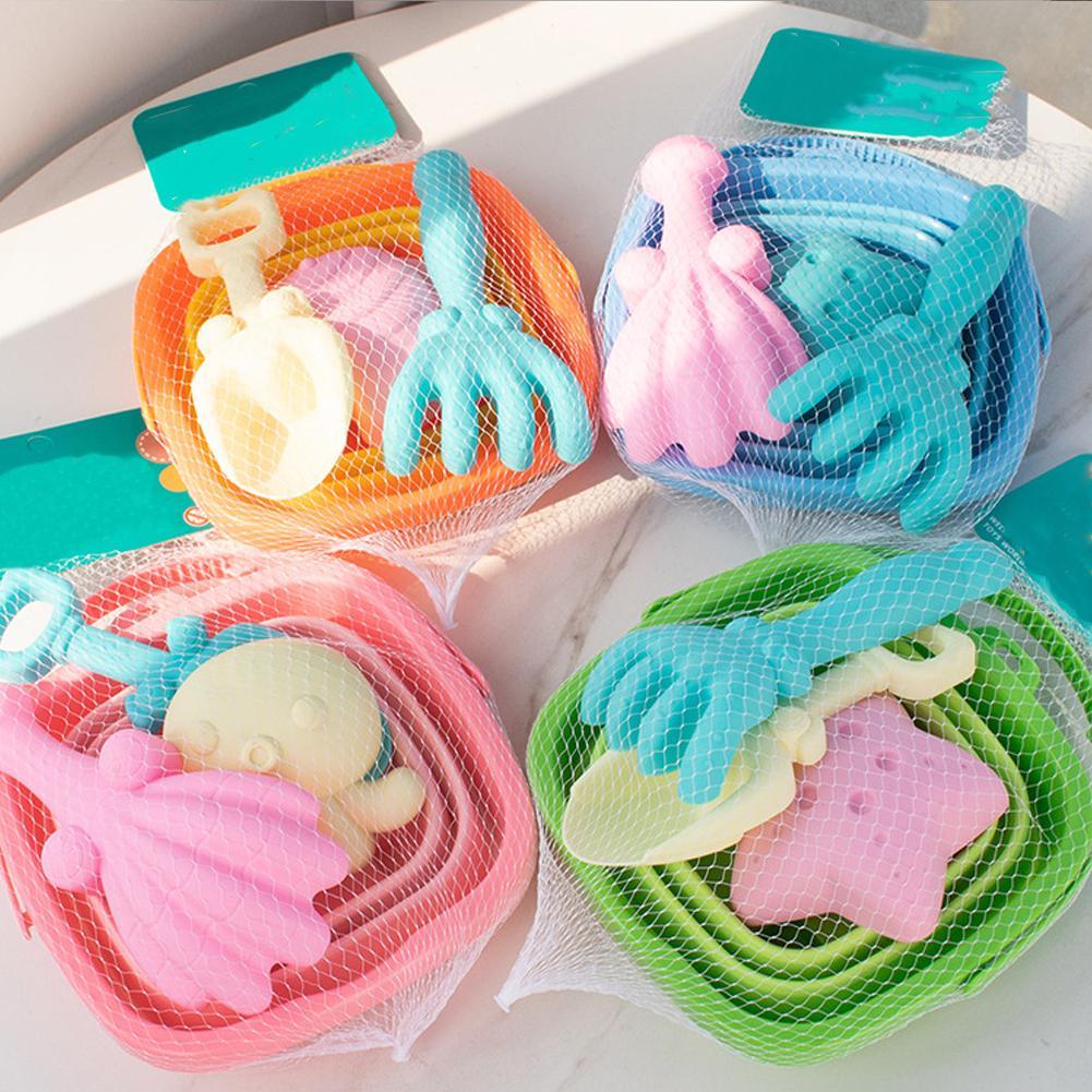 Kinetic Sand Mold - Cubo plegable, juguetes de playa de