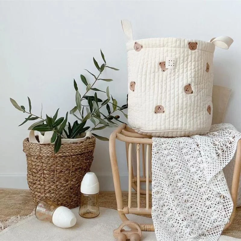 Kids Toys Basket - Bolsa de pañales con bordado de