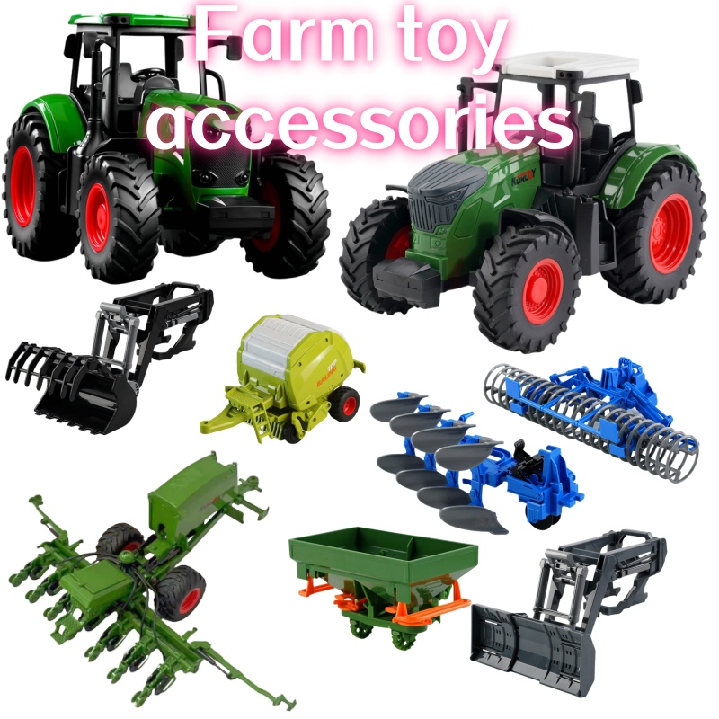 Kids Toys Return Gift - Tractor Agrícola Inercial 1:24 con Accesorios