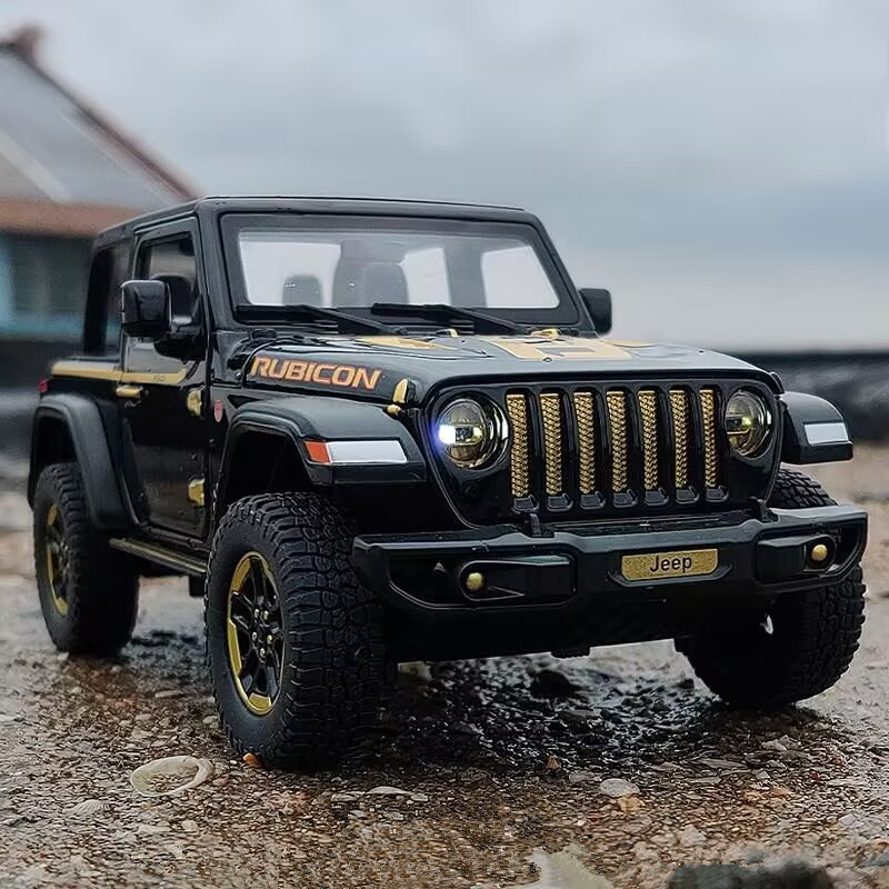 Kids Toys Jeep - Jeeps Wrangler Rubicon-vehículo todoterreno de aleación,
