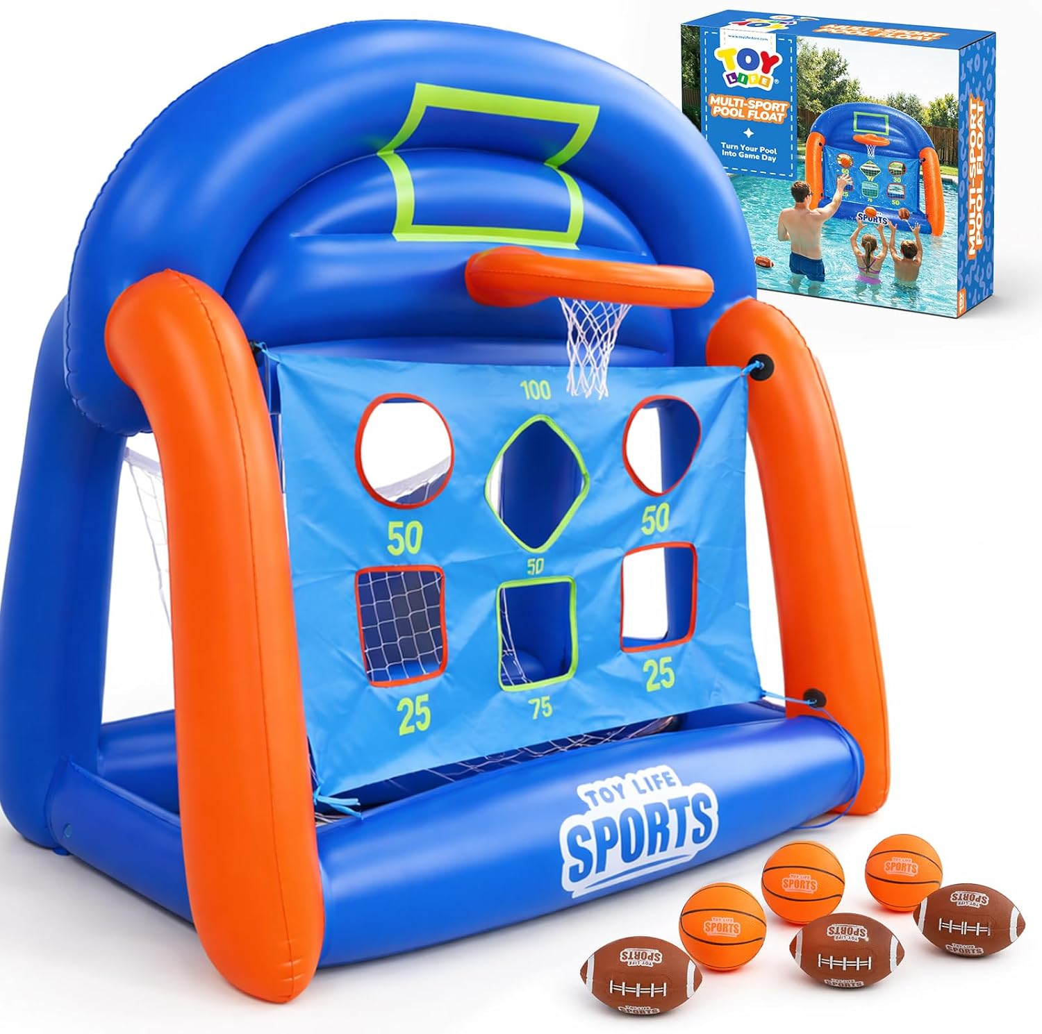 Kids Toys Play - Juegos de Piscina Inflables Multideportivos para