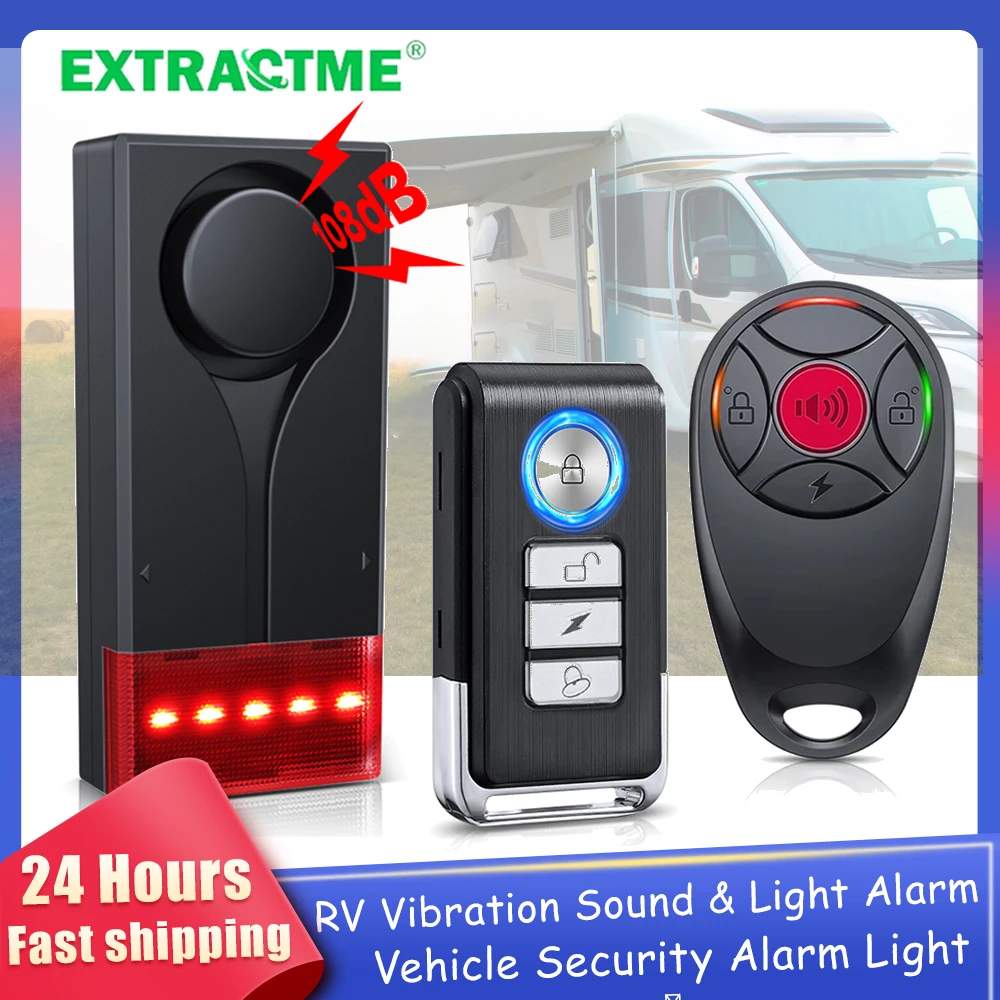Remote Control Car - Extractme-alarma RV de 108dB, sistema de