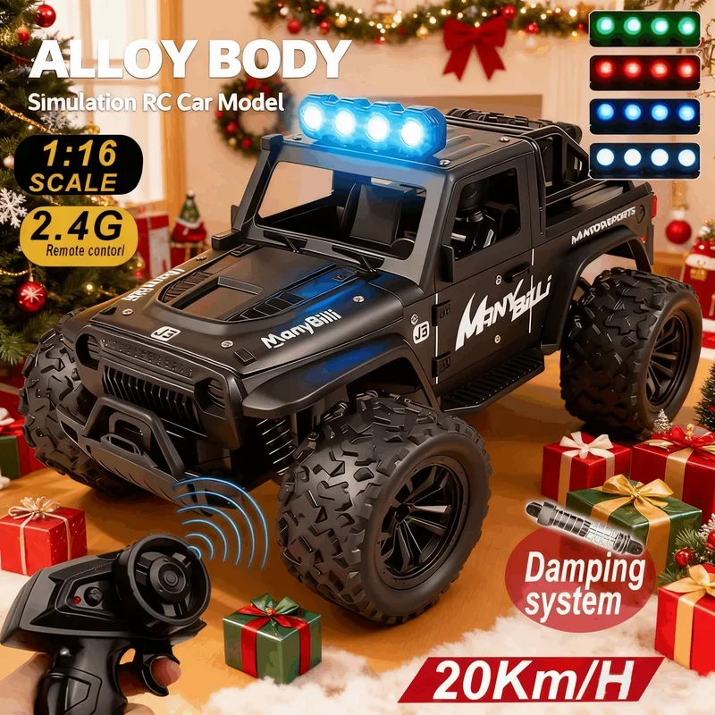 Kids Toys Jeep - Coche teledirigido 1:16 con luces y