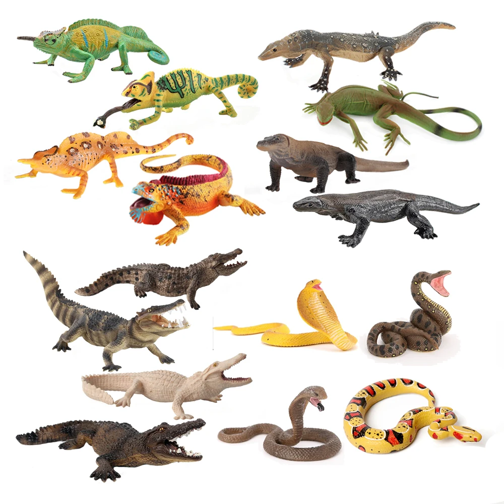 Sandbox Play Set - Figura de acción de reptil camaleón