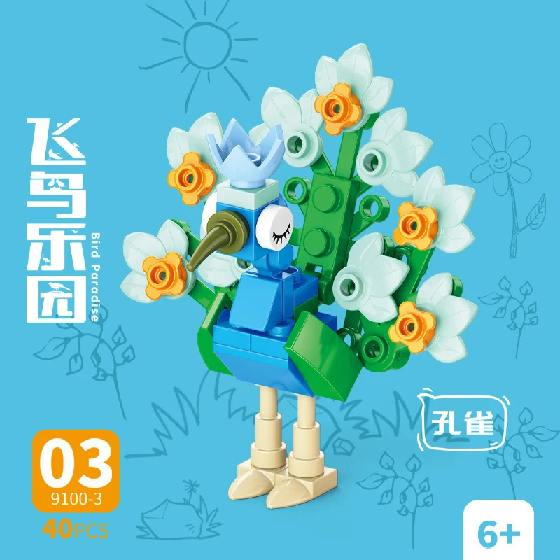 Kids Toys Animal - Bloques de Construcción de Animales, Kit