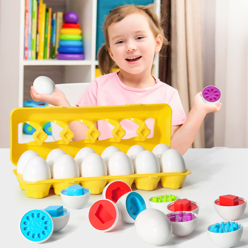 Kids Toys Easter - Tornillos de huevos rompecabezas 3D Montessori