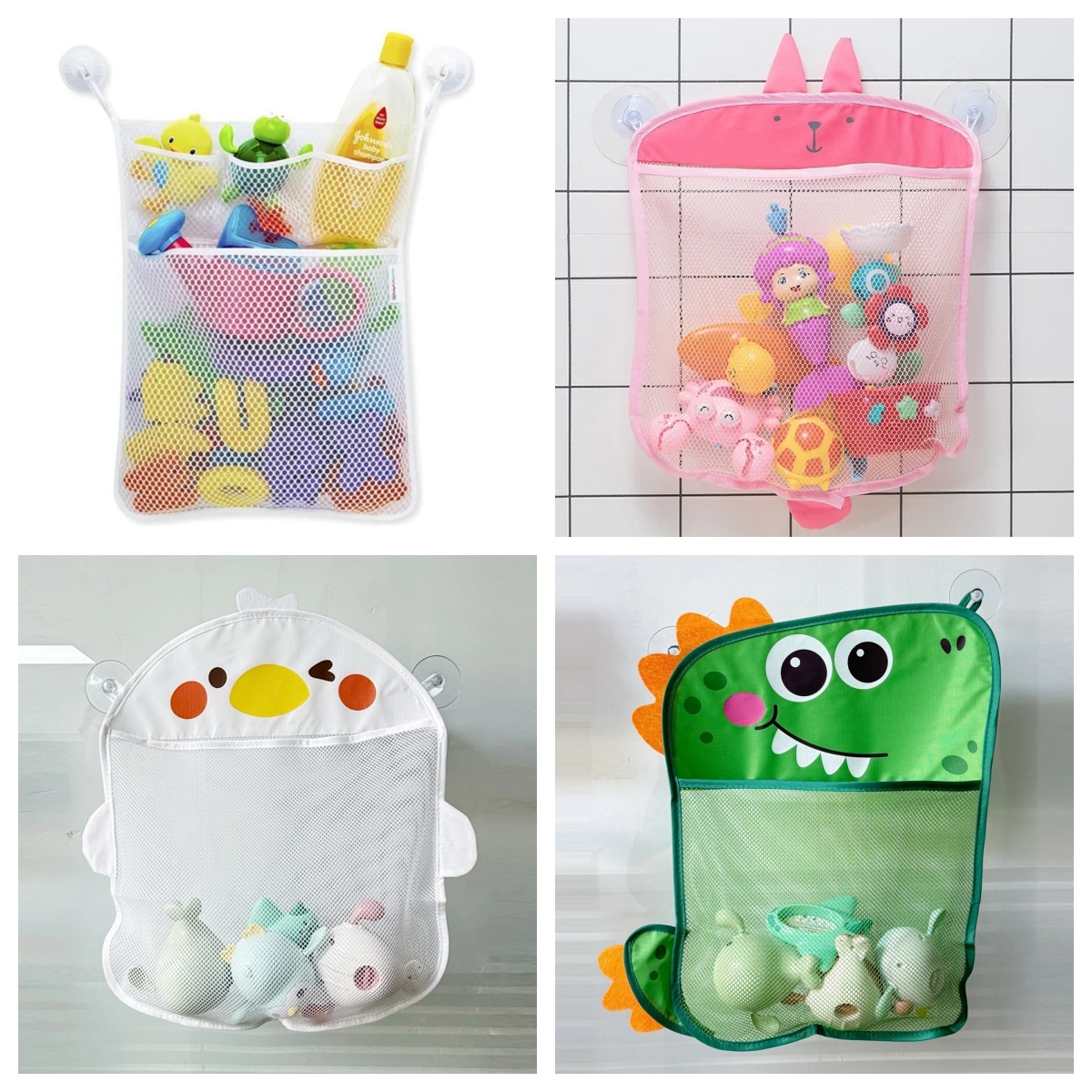Kids Toys Basket - Bolsa de malla para baño de