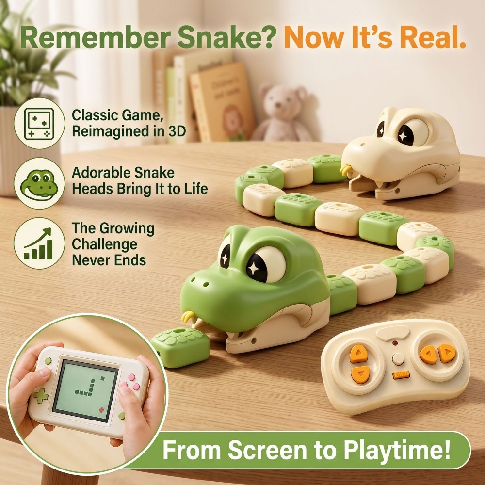 Remote Control Car - Juguete de Serpiente Magnética con Control