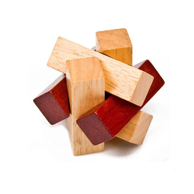 Wooden Puzzle Kids - Rompecabezas de nudos de madera para