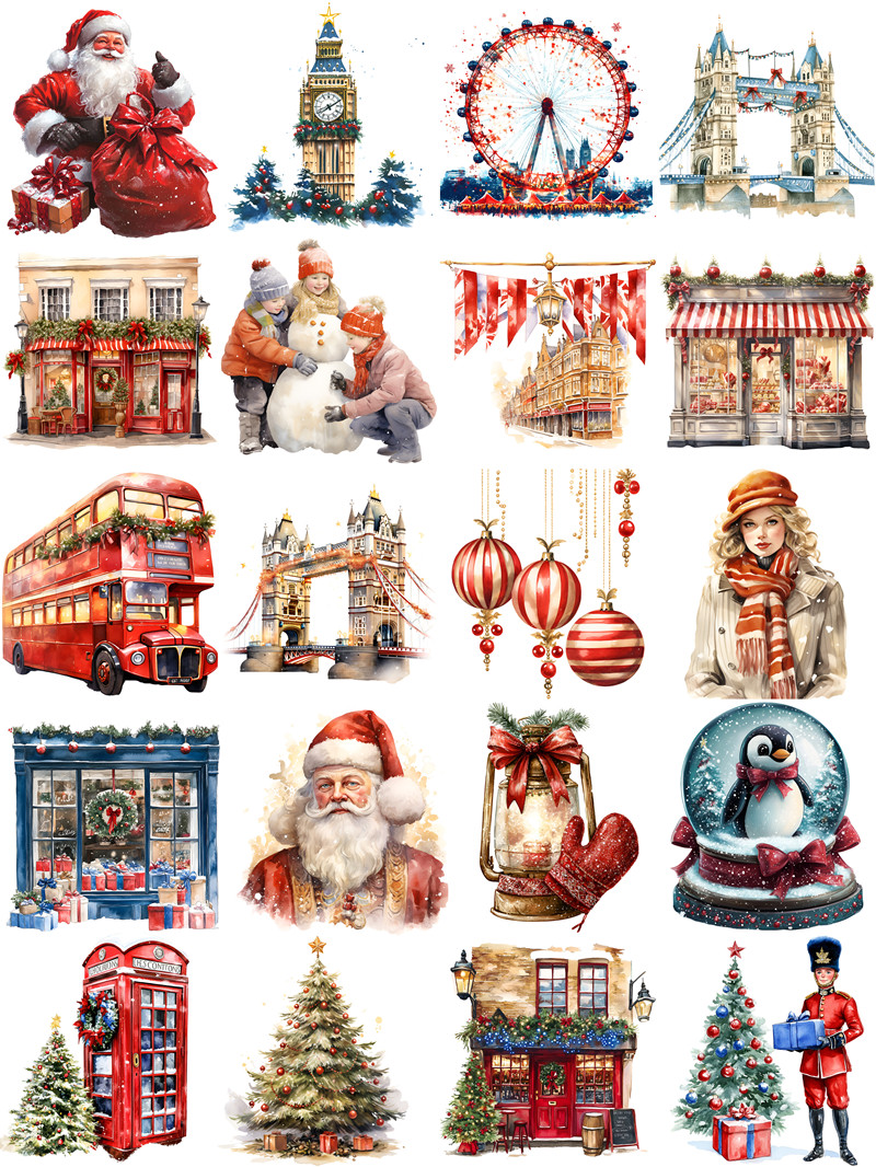 Pegatinas navideñas de Londres - Kids Toys London reseña y precio