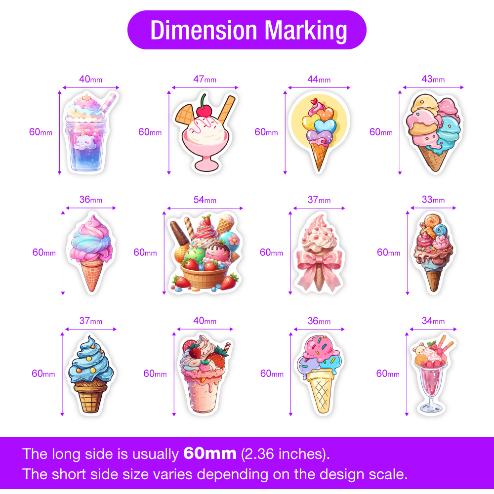 Pegatinas de helado de verano, - Kids Toys Laptop reseña y precio