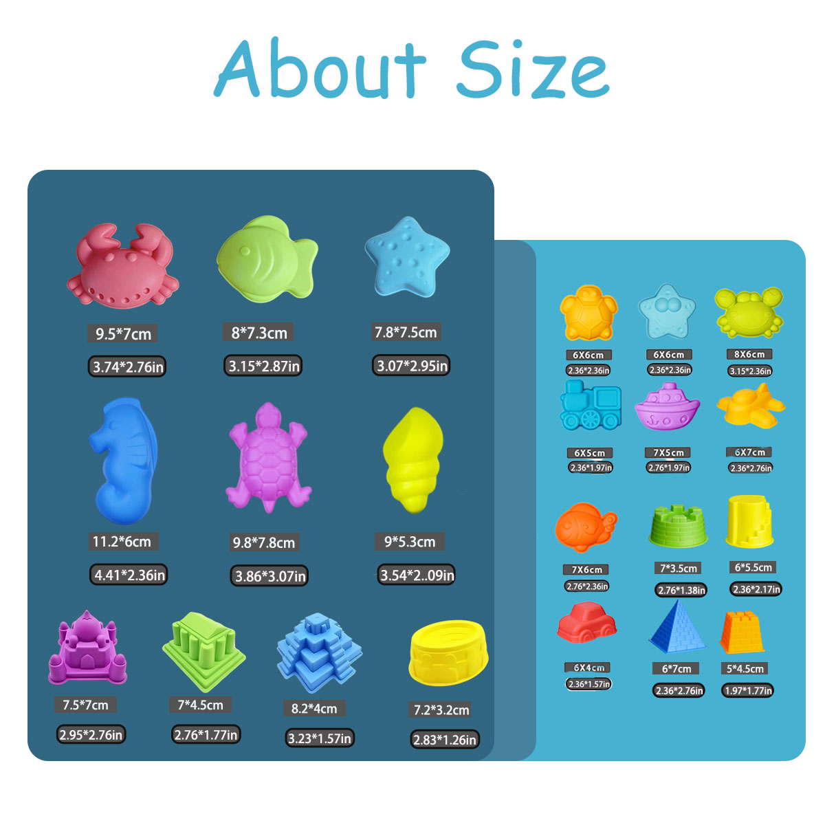 Juego de moldes de playa creat - Kinetic Sand Mold reseña y precio