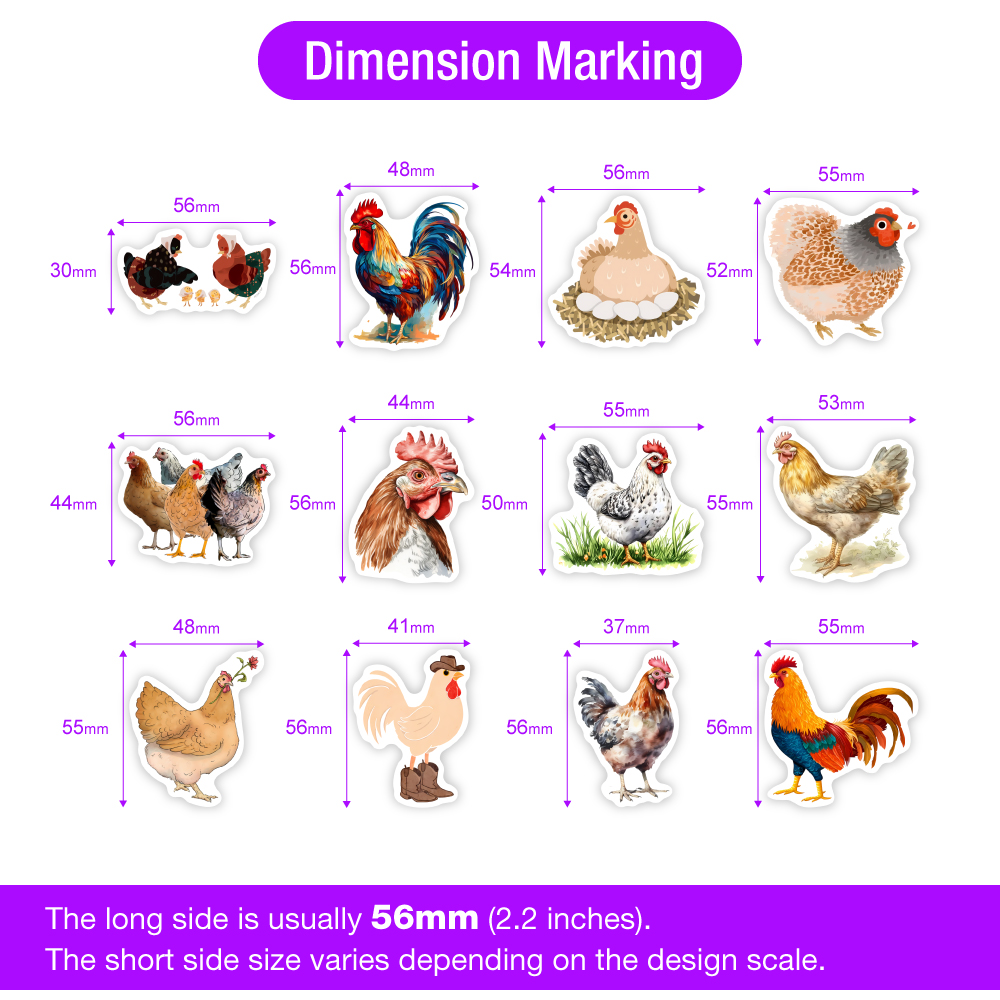 Pegatinas de pollo de dibujos  - Kids Toys Laptop reseña y precio