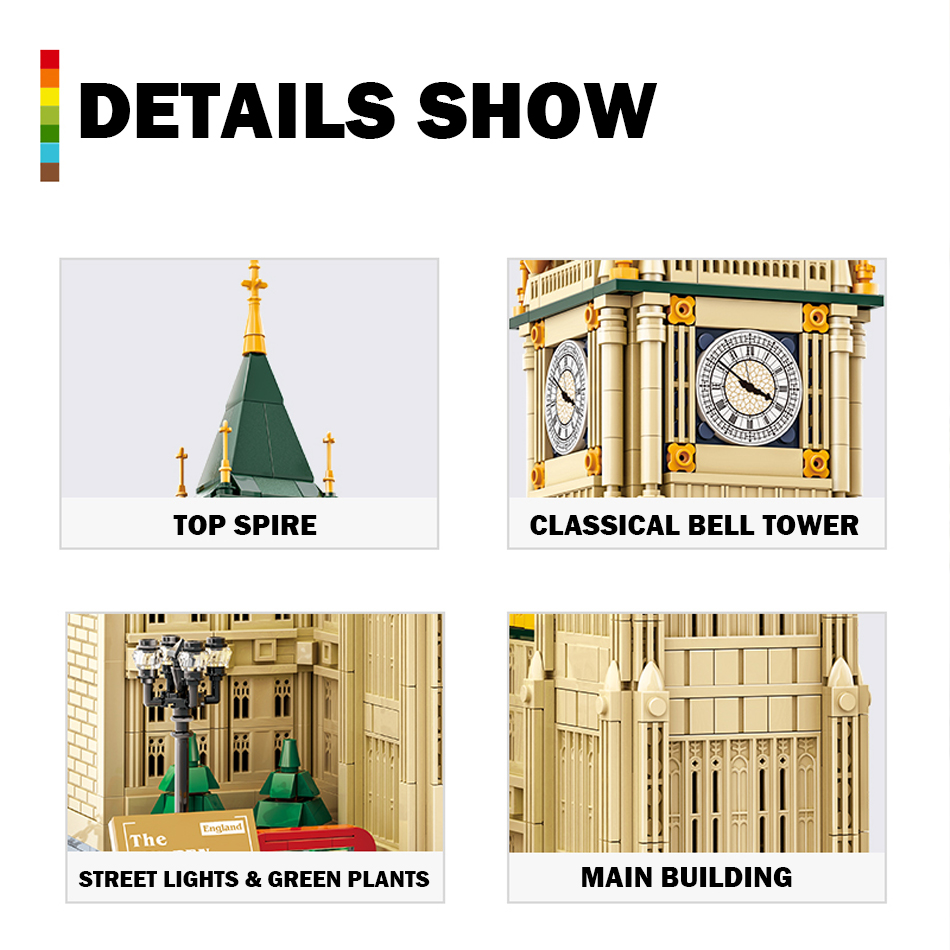 1095 Uds. MOC arquitectura de  - Kids Toys London reseña y precio