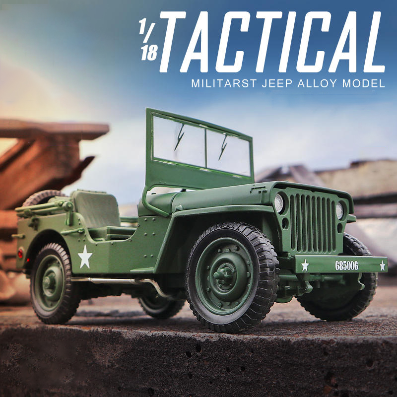 Modelo militar táctico 1:18, v - Kids Toys Jeep reseña y precio