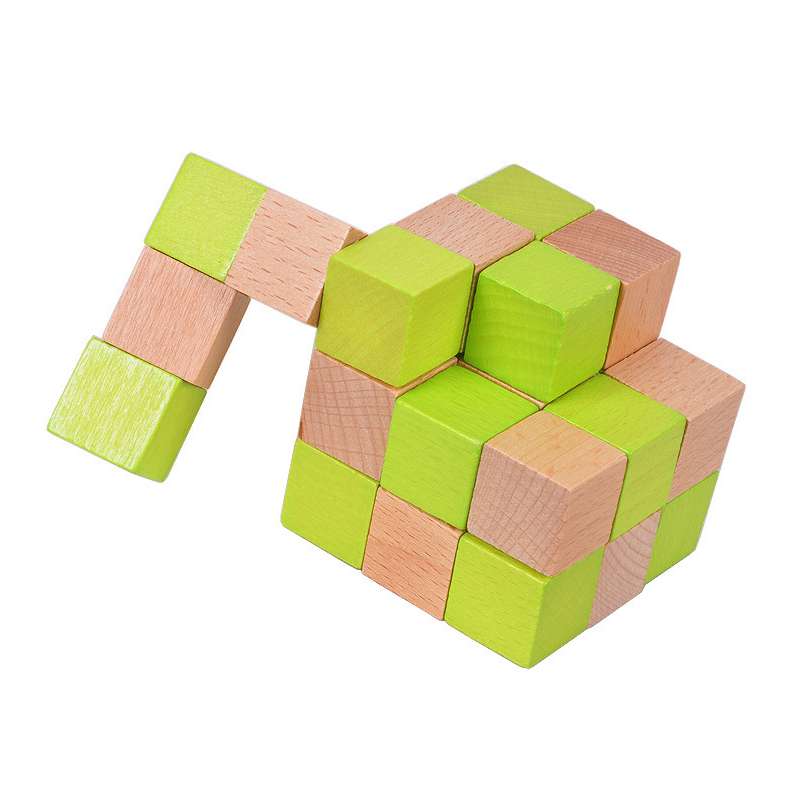 Rompecabezas de cubo de serpie - Wooden Puzzle Kids reseña y precio