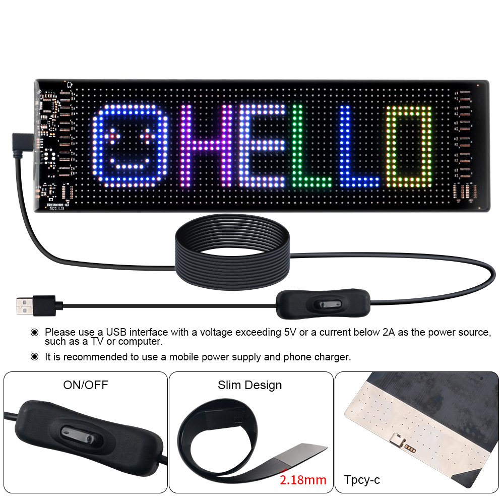 Panel de píxeles de matriz LED - Remote Control Car reseña y precio