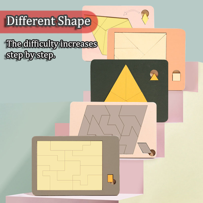Rompecabezas geométricos de ma - Wooden Puzzle Kids reseña y precio