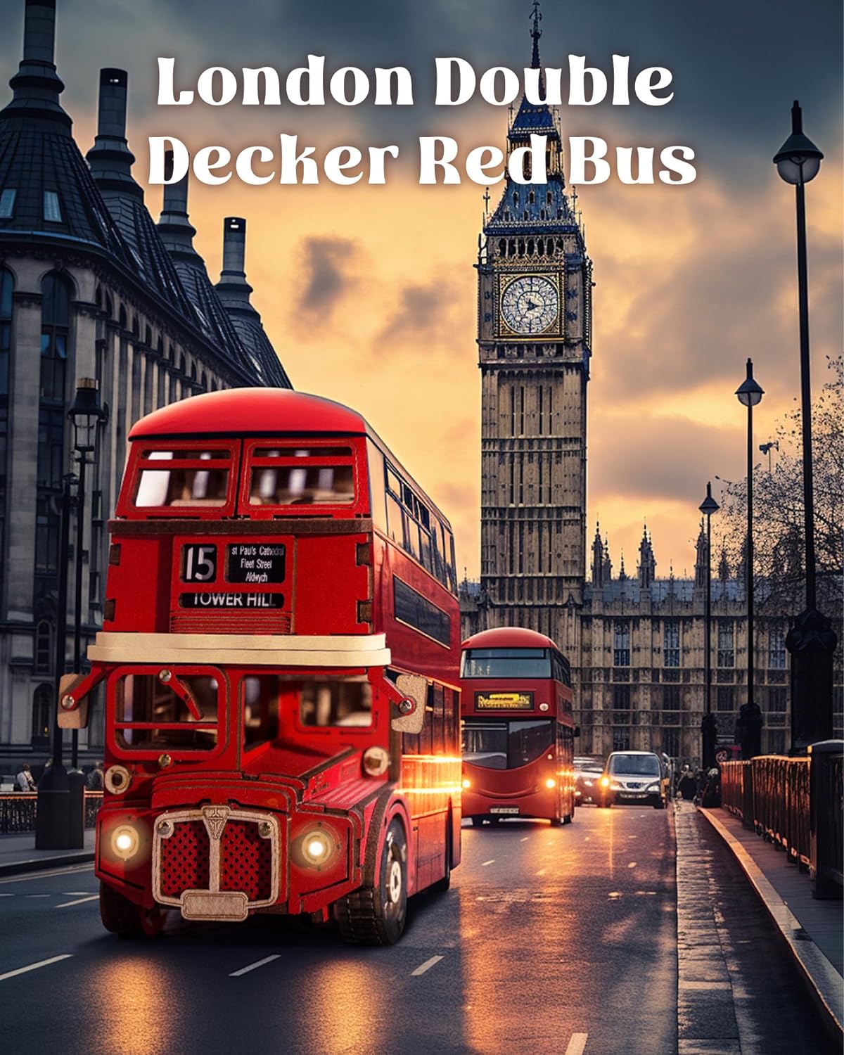 Robotime London Tour Bus, Romp - Kids Toys London reseña y precio